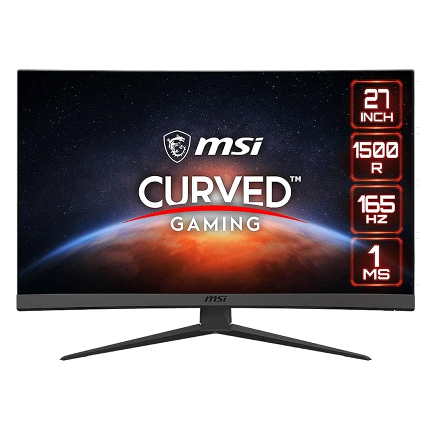 MSI Optix G27C6P 27インチ ゲーミングモニター 湾曲 165Hz HY1160 MSI ゲーミングモニター Optix G27C6P